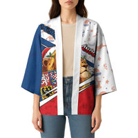 Czech Republic Christmas Kimono The Lion With Coat Of Arms - Wonder Print Shop