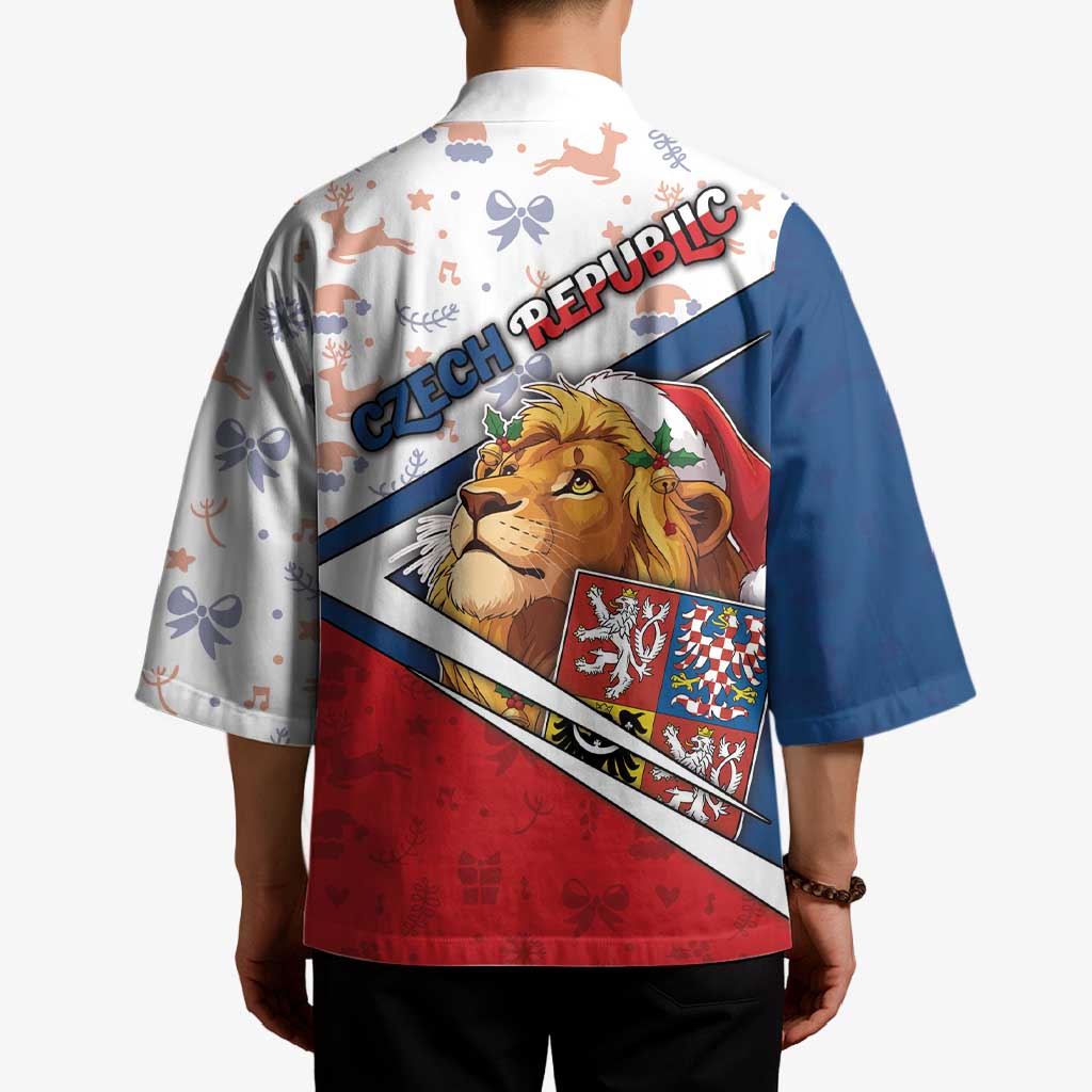 Czech Republic Christmas Kimono The Lion With Coat Of Arms - Wonder Print Shop