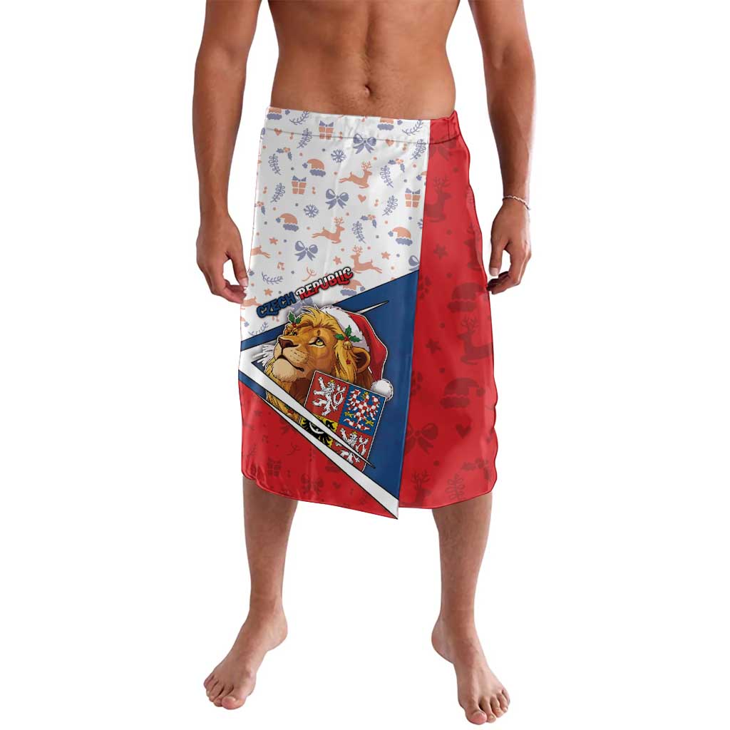 Czech Republic Christmas Lavalava The Lion With Coat Of Arms - Wonder Print Shop