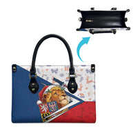 Czech Republic Christmas Leather Bag The Lion With Coat Of Arms - Wonder Print Shop