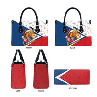 Czech Republic Christmas Leather Bag The Lion With Coat Of Arms - Wonder Print Shop