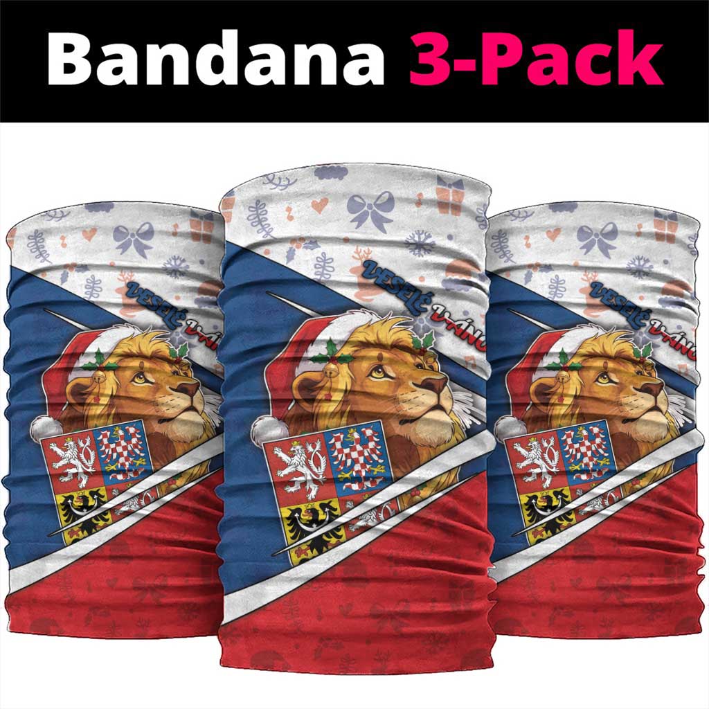 Czech Republic Christmas Neck Gaiter The Lion With Coat Of Arms - Wonder Print Shop
