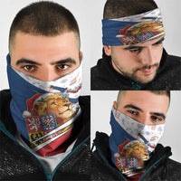 Czech Republic Christmas Neck Gaiter The Lion With Coat Of Arms - Wonder Print Shop