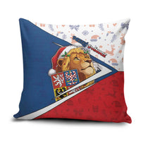 Czech Republic Christmas Pillow Cover The Lion With Coat Of Arms - Wonder Print Shop