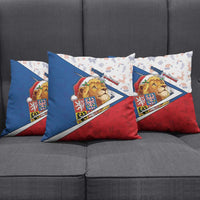 Czech Republic Christmas Pillow Cover The Lion With Coat Of Arms - Wonder Print Shop