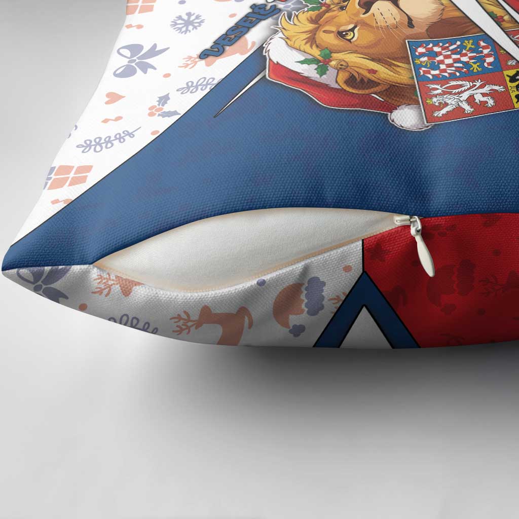 Czech Republic Christmas Pillow Cover The Lion With Coat Of Arms - Wonder Print Shop