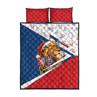 Czech Republic Christmas Quilt Bed Set The Lion With Coat Of Arms - Wonder Print Shop