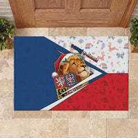 Czech Republic Christmas Rubber Doormat The Lion With Coat Of Arms - Wonder Print Shop