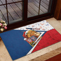 Czech Republic Christmas Rubber Doormat The Lion With Coat Of Arms - Wonder Print Shop