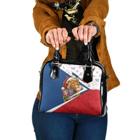 Czech Republic Christmas Shoulder Handbag The Lion With Coat Of Arms - Wonder Print Shop