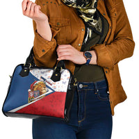 Czech Republic Christmas Shoulder Handbag The Lion With Coat Of Arms - Wonder Print Shop