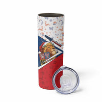 Czech Republic Christmas Skinny Tumbler The Lion With Coat Of Arms - Wonder Print Shop