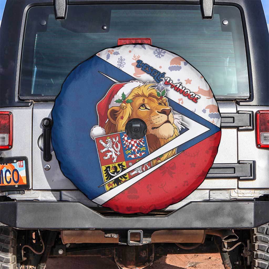 Czech Republic Christmas Spare Tire Cover The Lion With Coat Of Arms - Wonder Print Shop