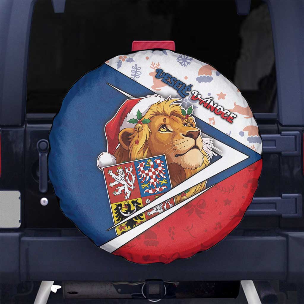 Czech Republic Christmas Spare Tire Cover The Lion With Coat Of Arms - Wonder Print Shop