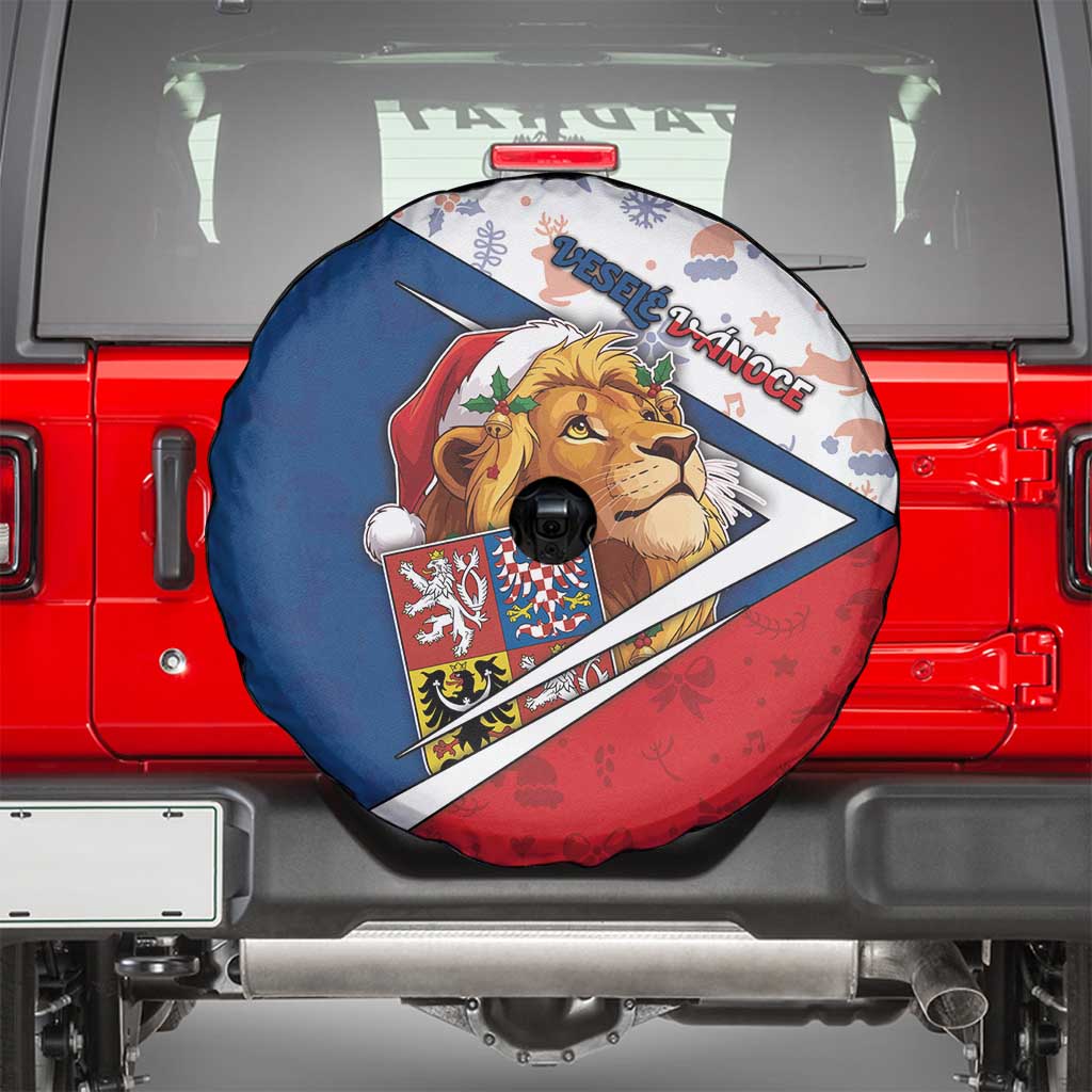 Czech Republic Christmas Spare Tire Cover The Lion With Coat Of Arms - Wonder Print Shop