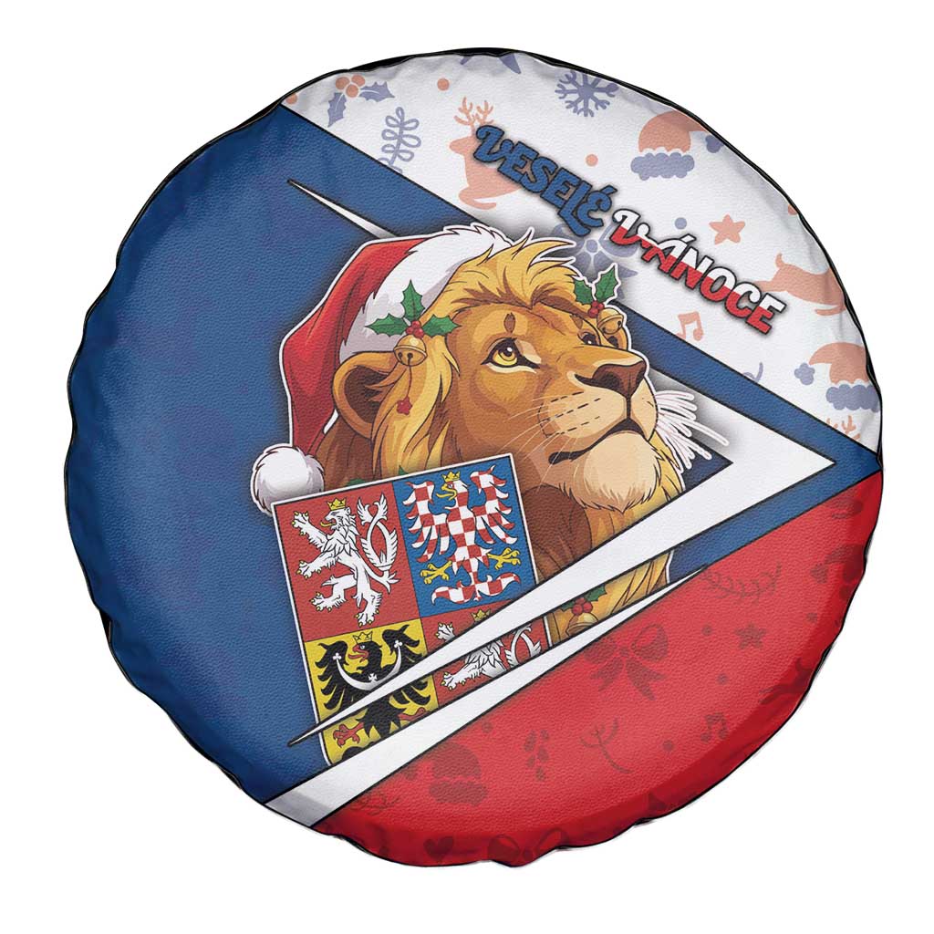 Czech Republic Christmas Spare Tire Cover The Lion With Coat Of Arms - Wonder Print Shop