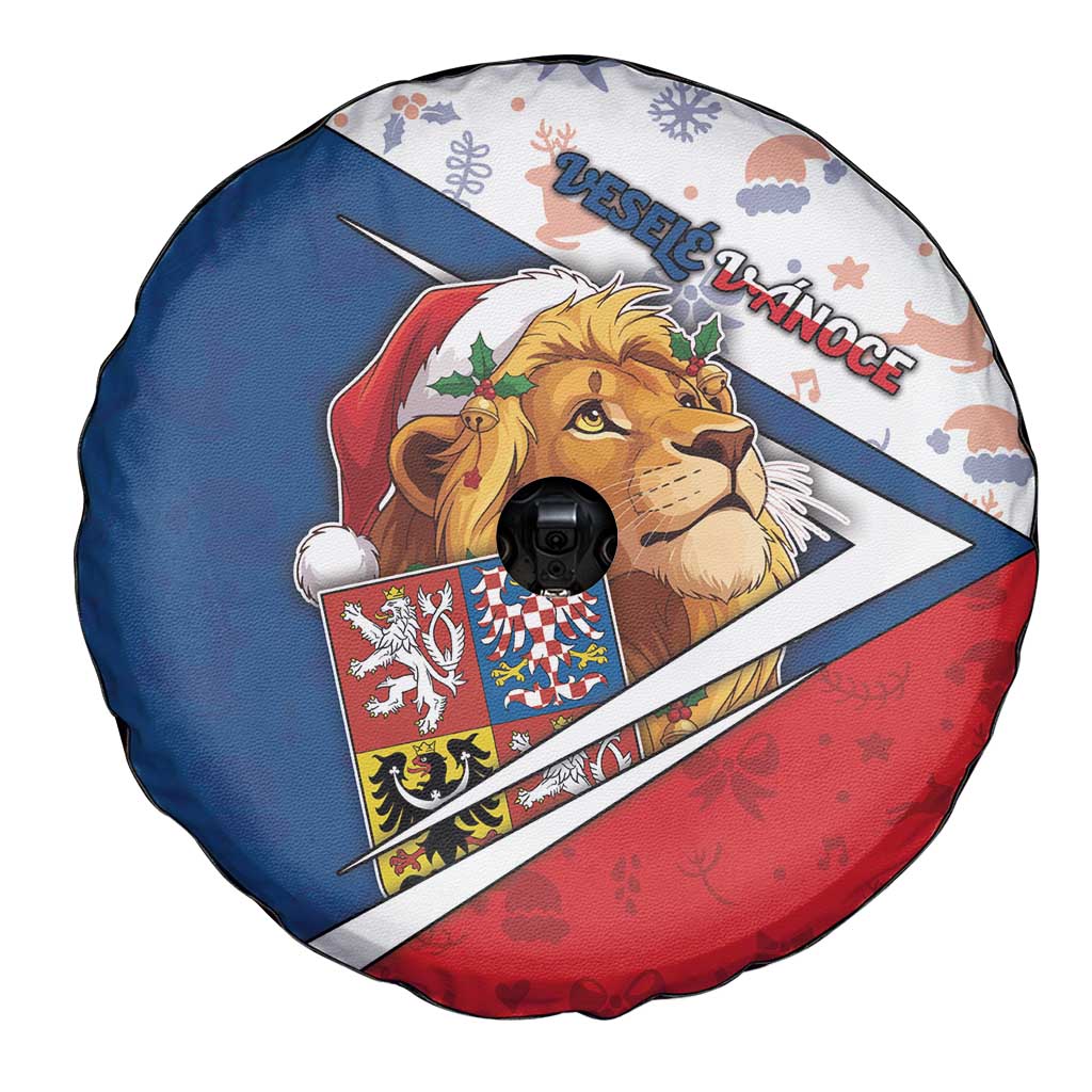 Czech Republic Christmas Spare Tire Cover The Lion With Coat Of Arms - Wonder Print Shop