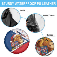 Czech Republic Christmas Spare Tire Cover The Lion With Coat Of Arms - Wonder Print Shop