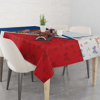 Czech Republic Christmas Tablecloth The Lion With Coat Of Arms - Wonder Print Shop