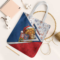 Czech Republic Christmas Tote Bag The Lion With Coat Of Arms - Wonder Print Shop
