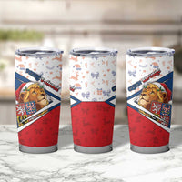 Czech Republic Christmas Tumbler Cup The Lion With Coat Of Arms - Wonder Print Shop