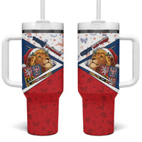Czech Republic Christmas Tumbler With Handle The Lion With Coat Of Arms - Wonder Print Shop
