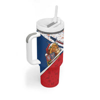 Czech Republic Christmas Tumbler With Handle The Lion With Coat Of Arms - Wonder Print Shop