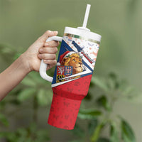 Czech Republic Christmas Tumbler With Handle The Lion With Coat Of Arms - Wonder Print Shop