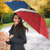 Czech Republic Christmas Umbrella The Lion With Coat Of Arms - Wonder Print Shop