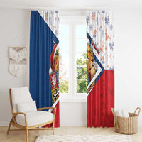 Czech Republic Christmas Window Curtain The Lion With Coat Of Arms - Wonder Print Shop
