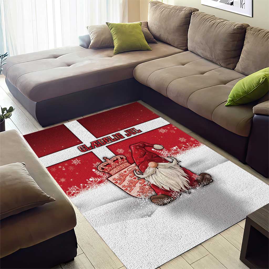 Denmark Christmas Area Rug Nisse Glaedelig Jul - Wonder Print Shop