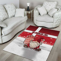 Denmark Christmas Area Rug Nisse Glaedelig Jul - Wonder Print Shop
