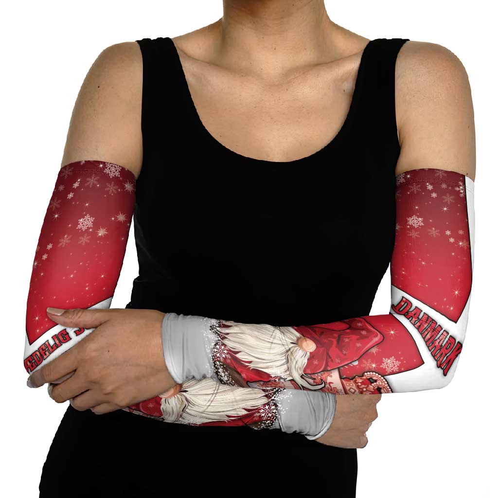 Denmark Christmas Arm Sleeves Nisse Glaedelig Jul - Wonder Print Shop