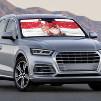 Denmark Christmas Auto Sun Shade Nisse Glaedelig Jul - Wonder Print Shop