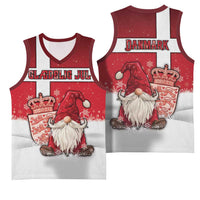 Denmark Christmas Basketball Jersey Nisse Glaedelig Jul - Wonder Print Shop