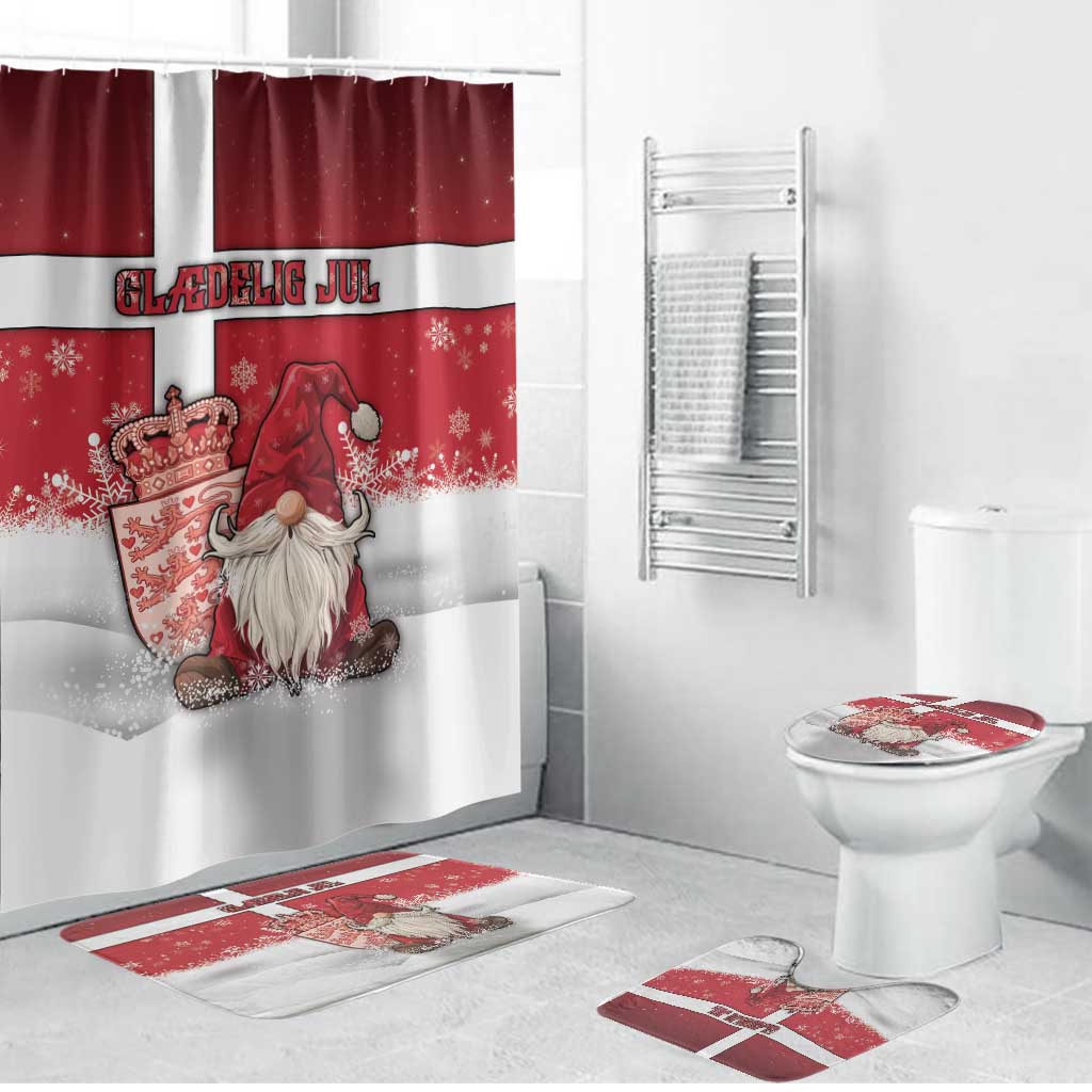 Denmark Christmas Bathroom Set Nisse Glaedelig Jul - Wonder Print Shop