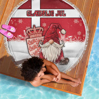 Denmark Christmas Beach Blanket Nisse Glaedelig Jul - Wonder Print Shop