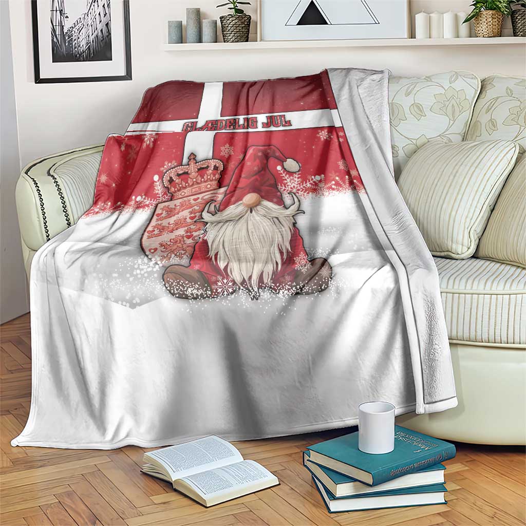 Denmark Christmas Blanket Nisse Glaedelig Jul - Wonder Print Shop