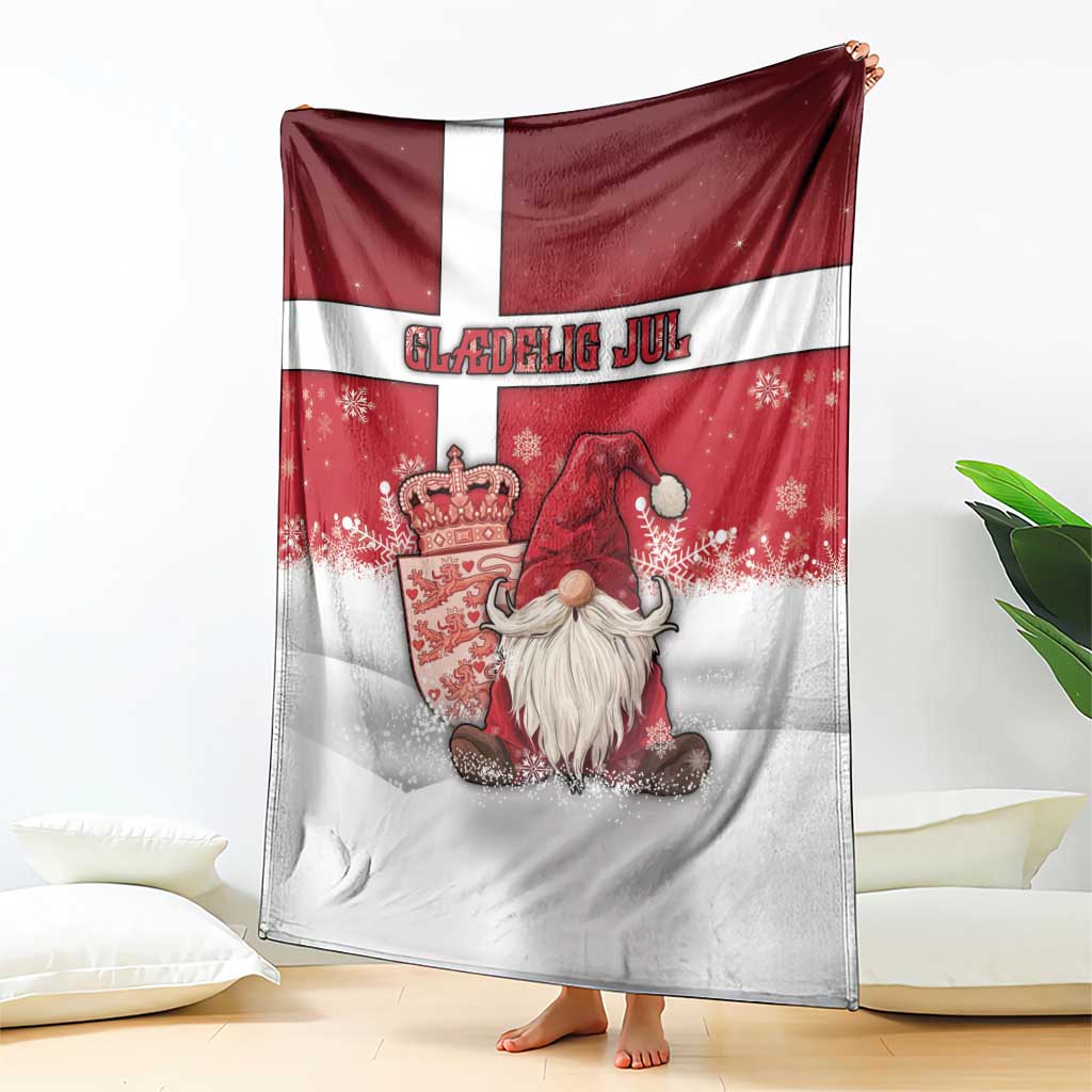 Denmark Christmas Blanket Nisse Glaedelig Jul - Wonder Print Shop