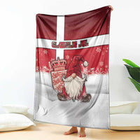 Denmark Christmas Blanket Nisse Glaedelig Jul - Wonder Print Shop