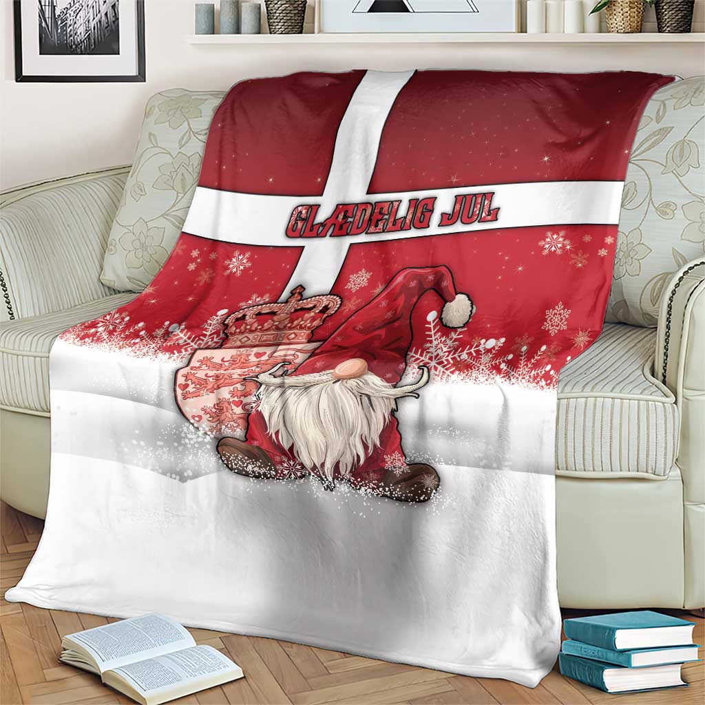 Denmark Christmas Blanket Nisse Glaedelig Jul - Wonder Print Shop