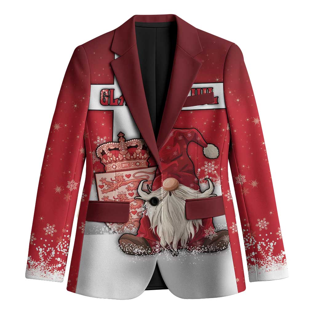 Denmark Christmas Blazer Nisse Glaedelig Jul - Wonder Print Shop