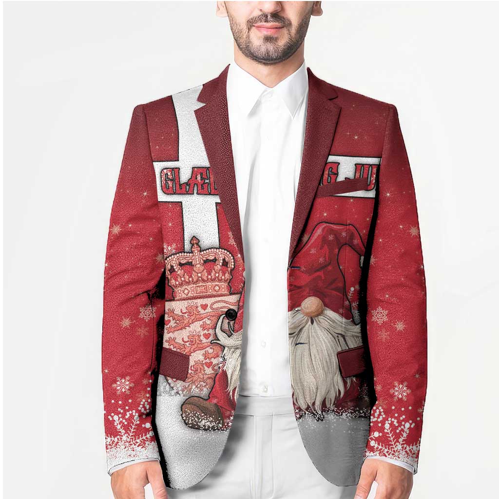Denmark Christmas Blazer Nisse Glaedelig Jul - Wonder Print Shop