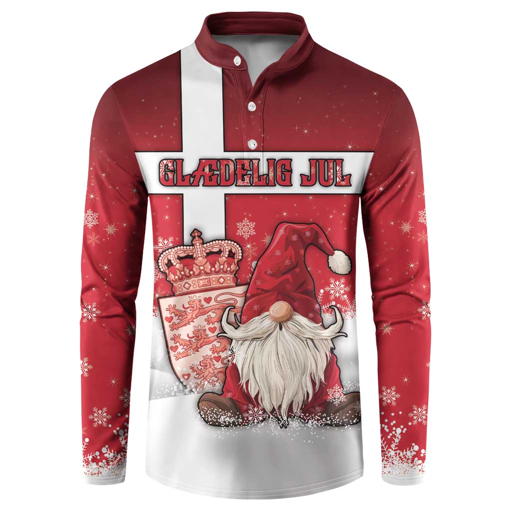 Denmark Christmas Button Sweatshirt Nisse Glaedelig Jul - Wonder Print Shop