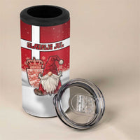 Denmark Christmas 4 in 1 Can Cooler Tumbler Nisse Glaedelig Jul - Wonder Print Shop