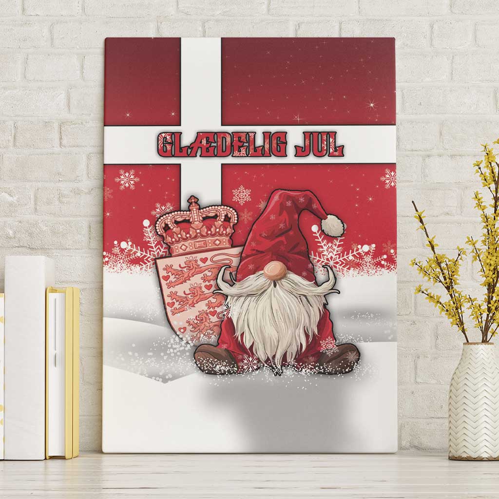 Denmark Christmas Canvas Wall Art Nisse Glaedelig Jul - Wonder Print Shop