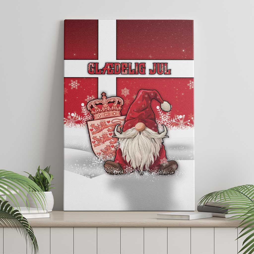 Denmark Christmas Canvas Wall Art Nisse Glaedelig Jul - Wonder Print Shop