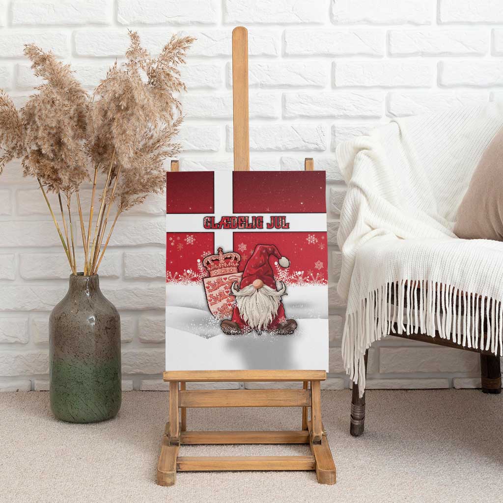 Denmark Christmas Canvas Wall Art Nisse Glaedelig Jul - Wonder Print Shop