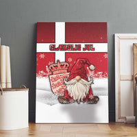 Denmark Christmas Canvas Wall Art Nisse Glaedelig Jul - Wonder Print Shop