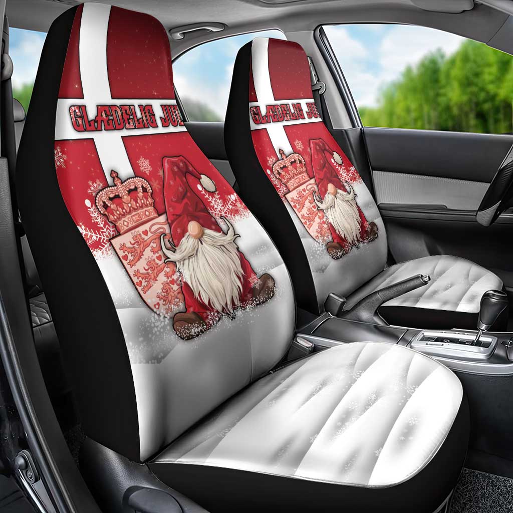Denmark Christmas Car Seat Cover Nisse Glaedelig Jul - Wonder Print Shop